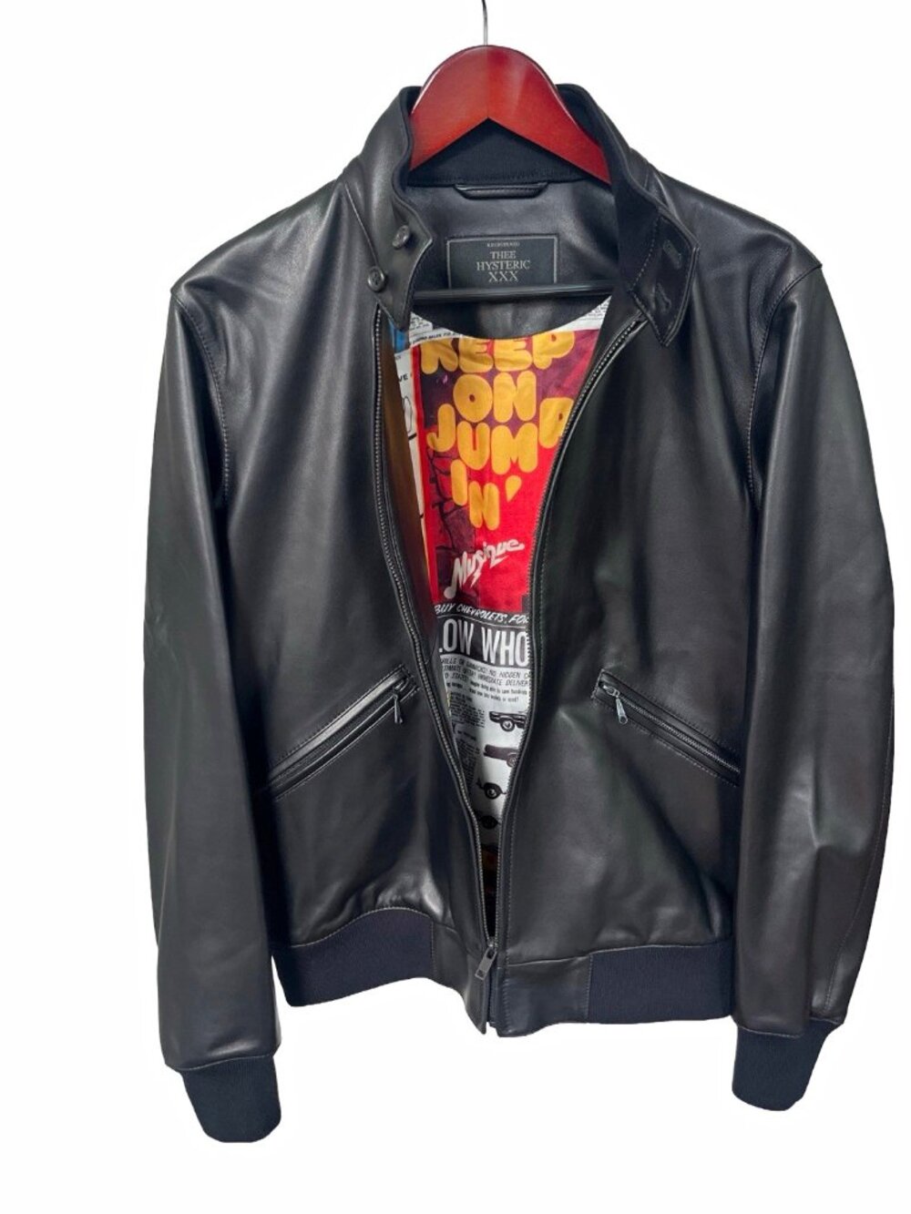 Thee Hysteric XXX AW18 sheepskin Single Riders jacke